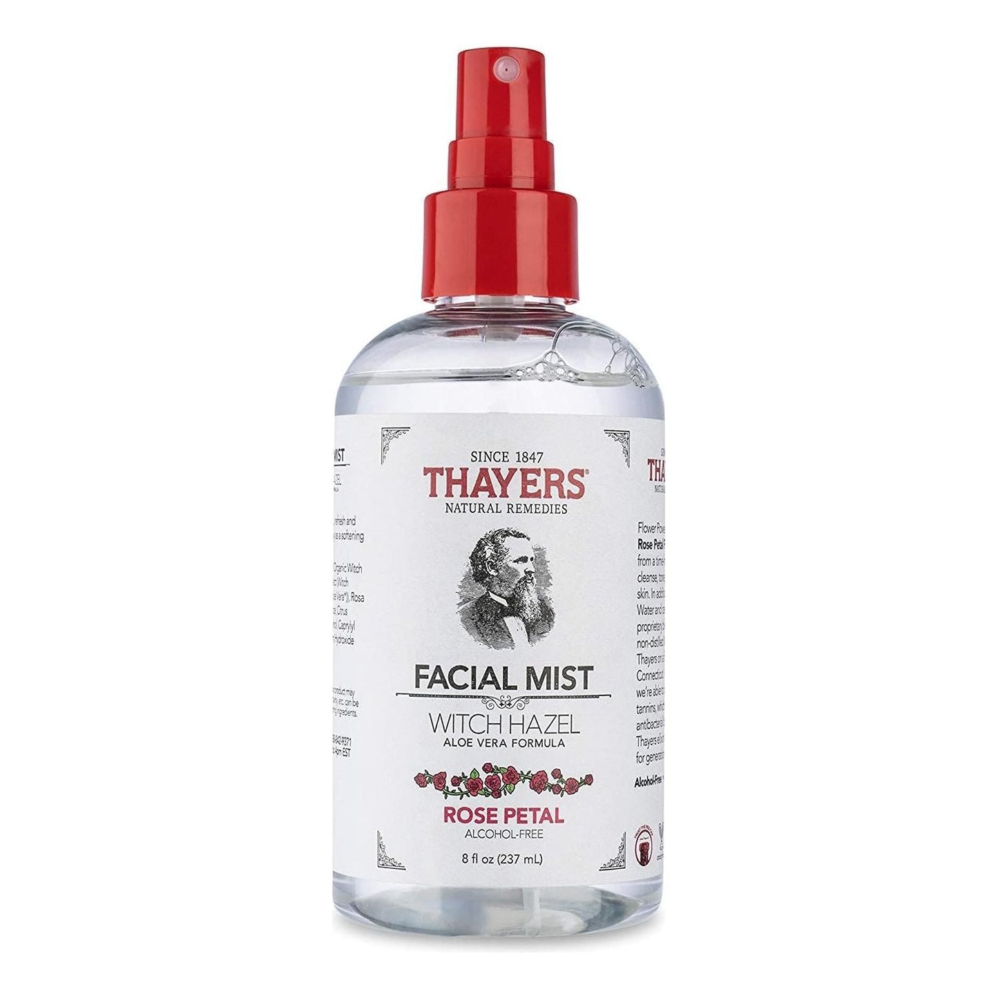 Thayers Rose Petal Witch Hazel Facial Mist Toner 8 Oz