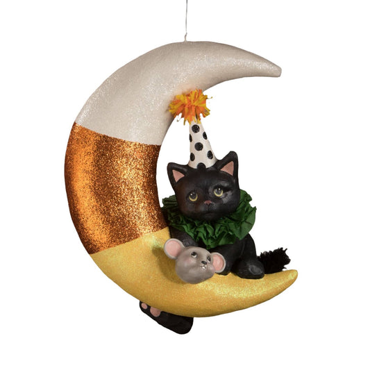 XL Party Kitty Candy Corn Moon - LAST CHANCE! - Osadia Concept Store