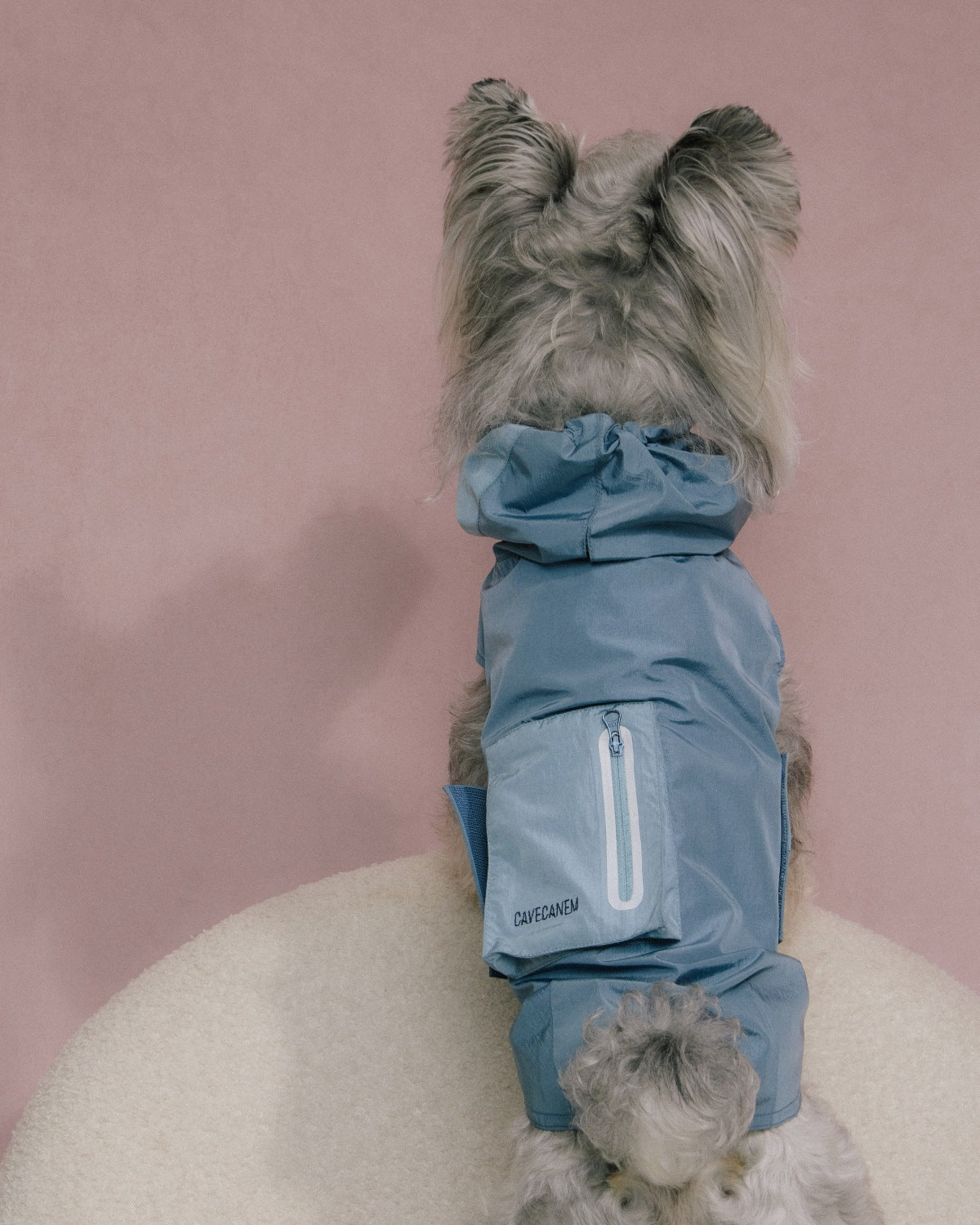 The Ventus | Reflective Waterproof Dog Raincoat | Slate Blue