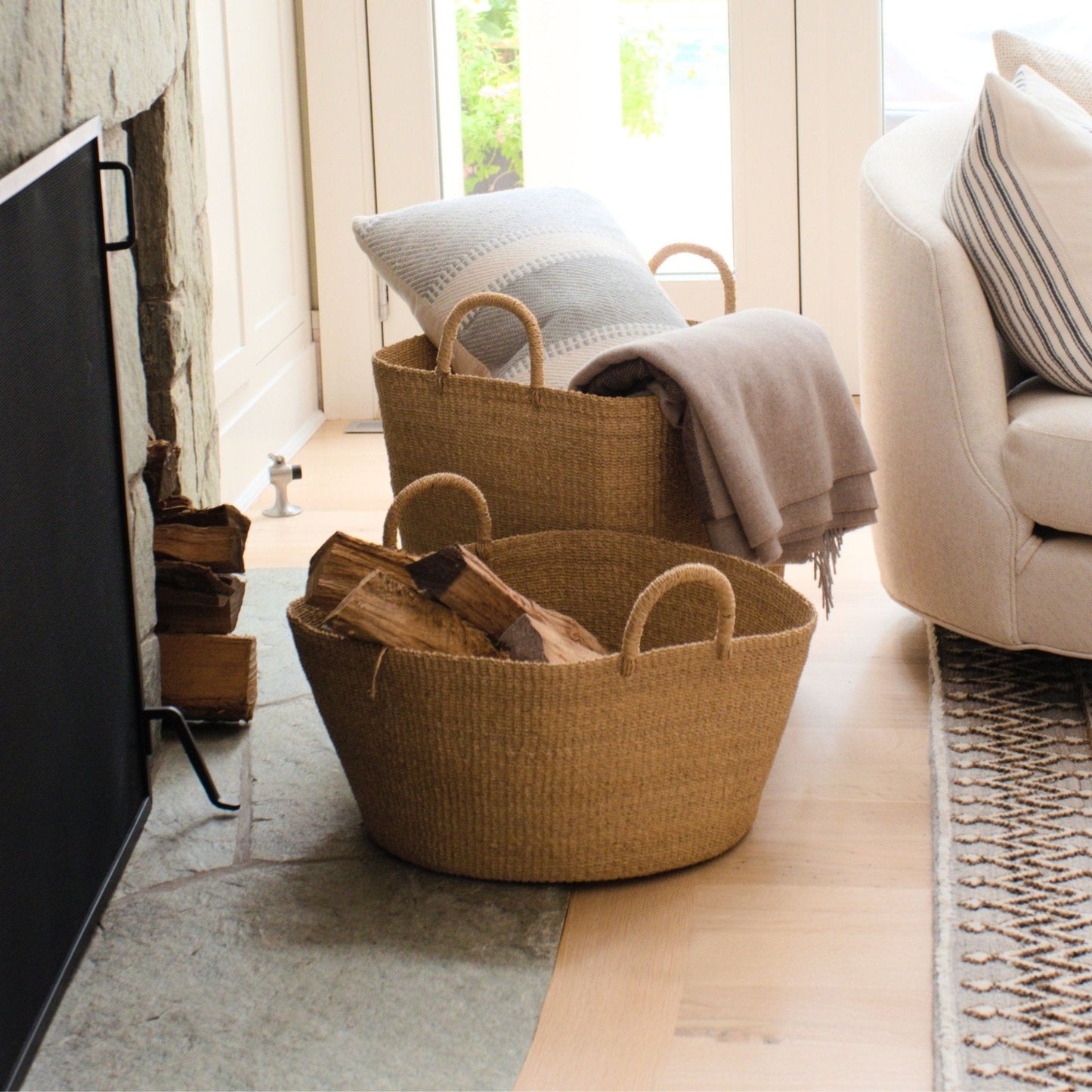 Large Square Wicker Basket