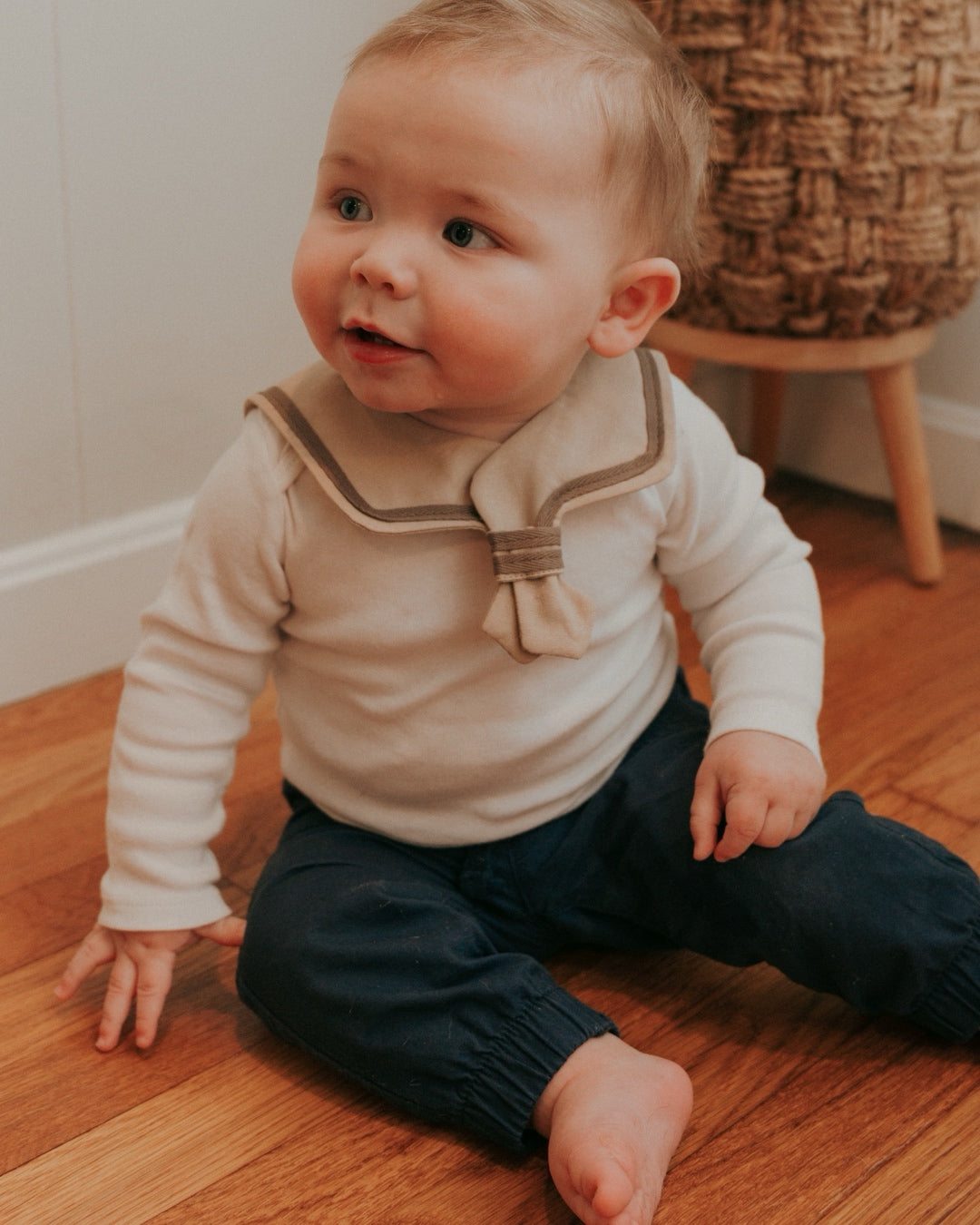Sailor Collar – Cocoa Stripe
