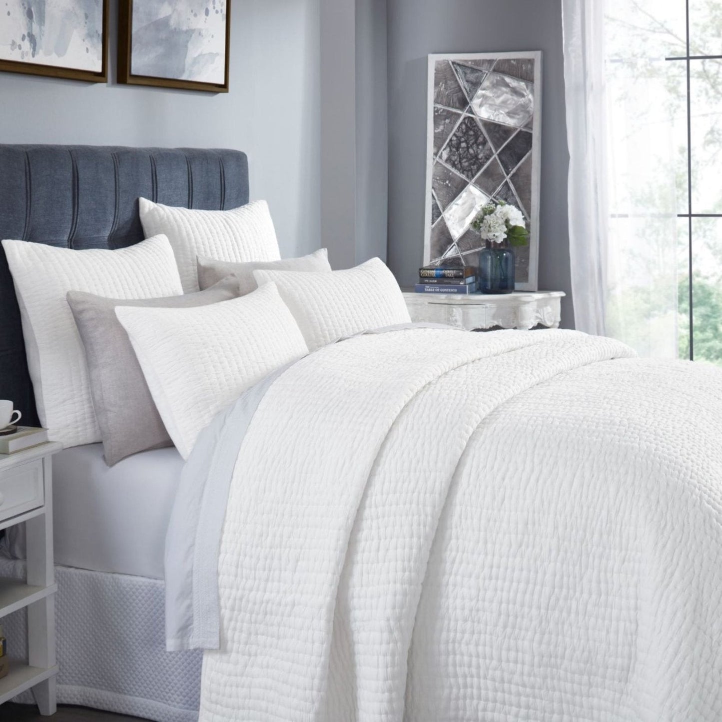 Bella Stone Washed Cotton Quilt
