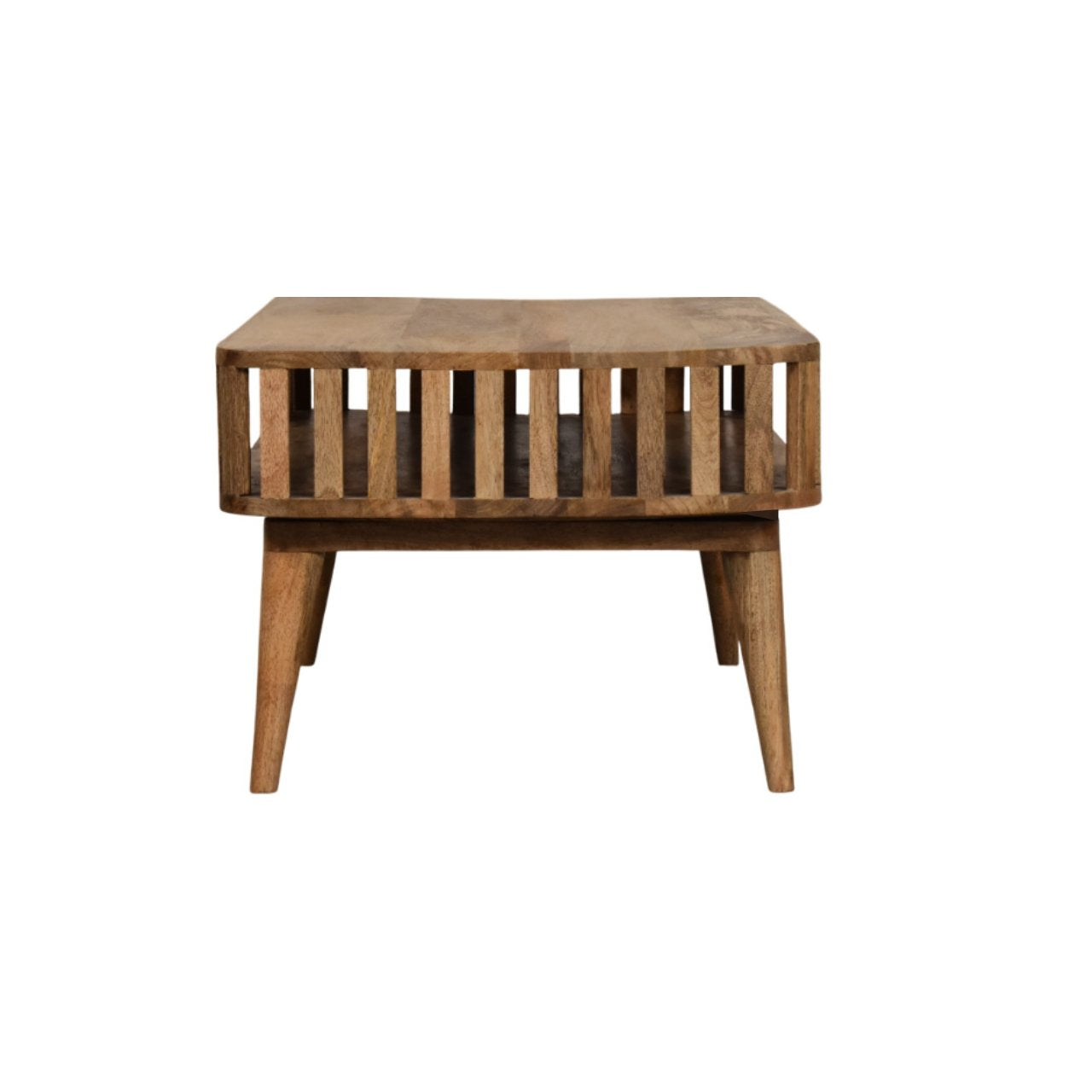 Solid Wood Slatted Oak-ish Coffee Table