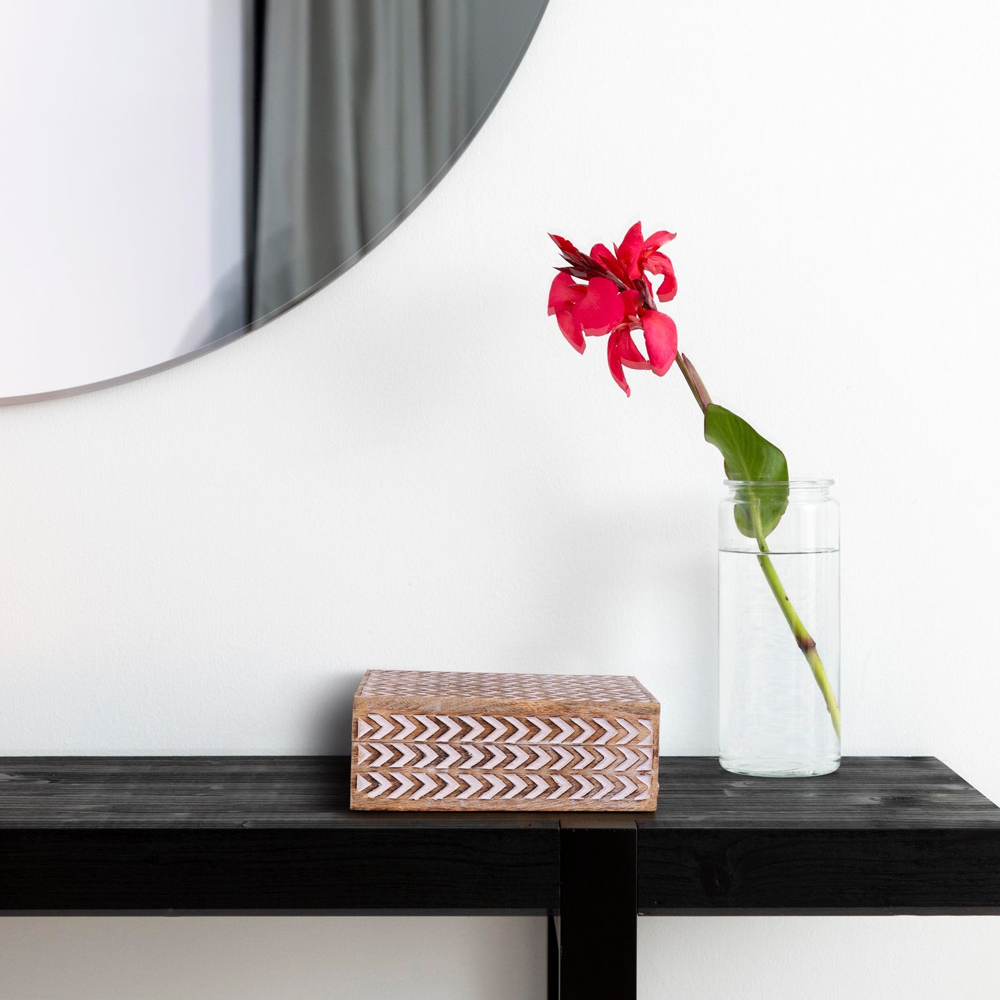 Arrow Boxes in Light Burnt over White