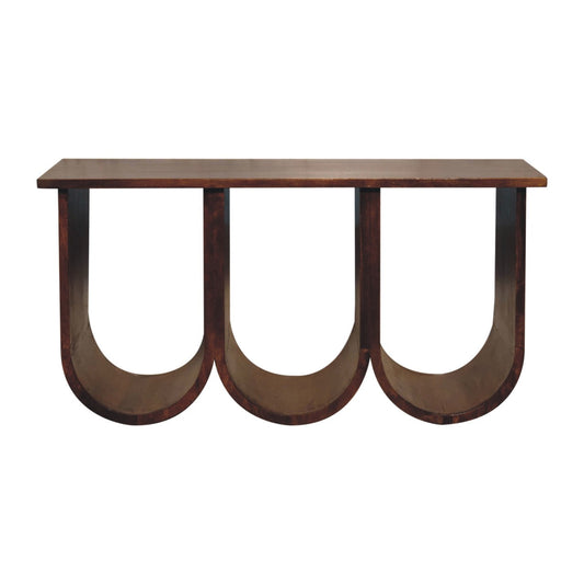 Solid Wood Triple Open Style Coffee Table