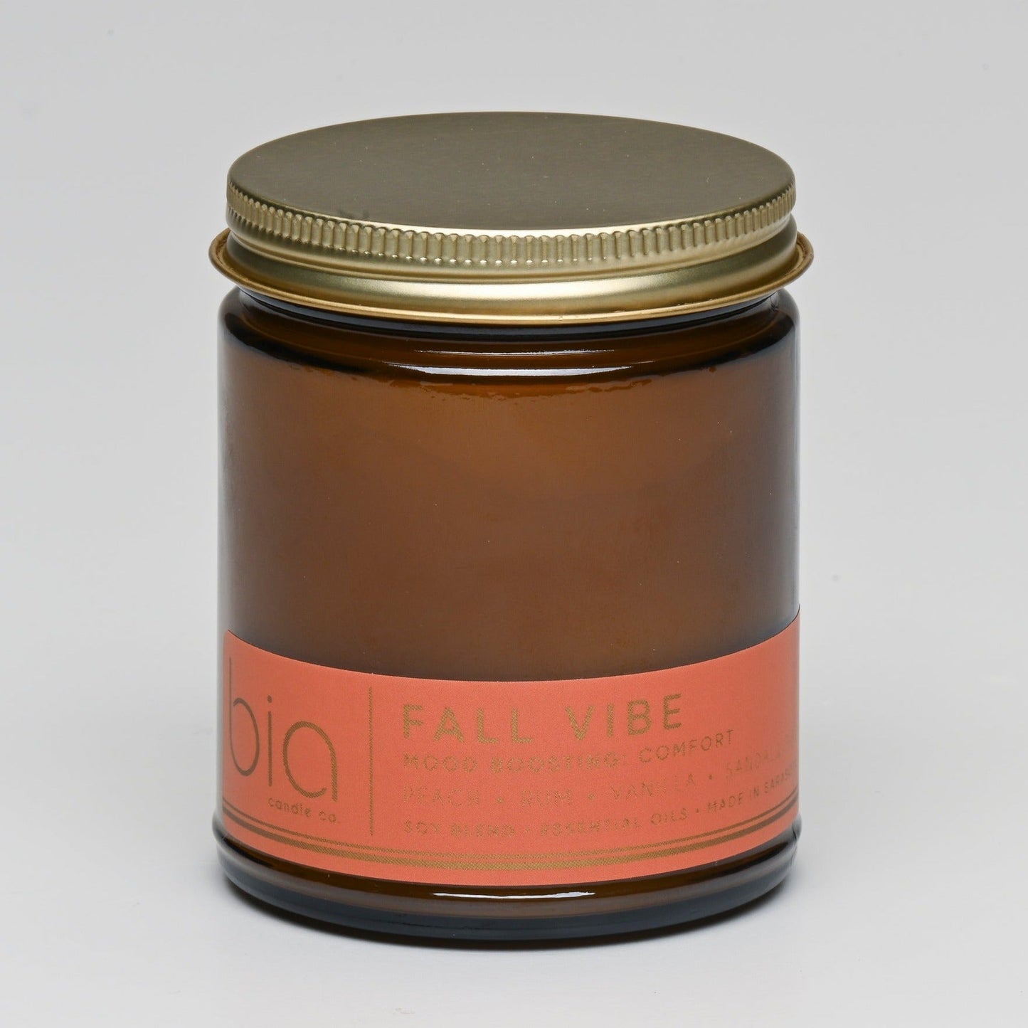 Fall Vibe Functional Fragrance Soy Blend Candle — Spiced Fruit, Cedarwood & Vanilla