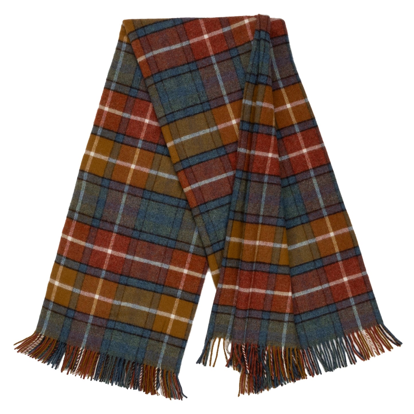 Highland Tweeds Shetland Lambswool Throw (Antique Buchanan)