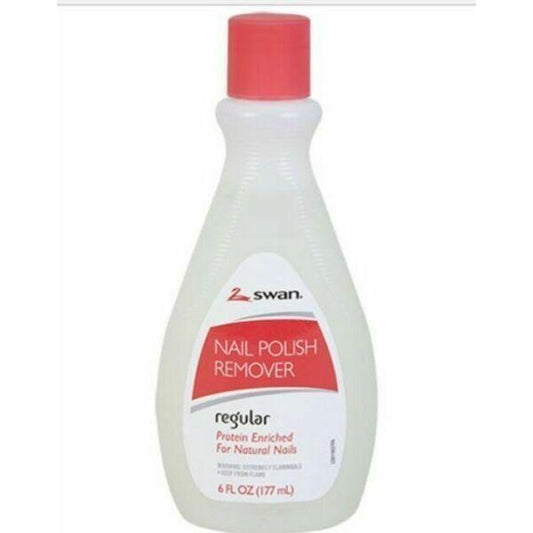 Swan Nail Polish Remover Regular Protein Enriched For Natural Nails 6 oz
