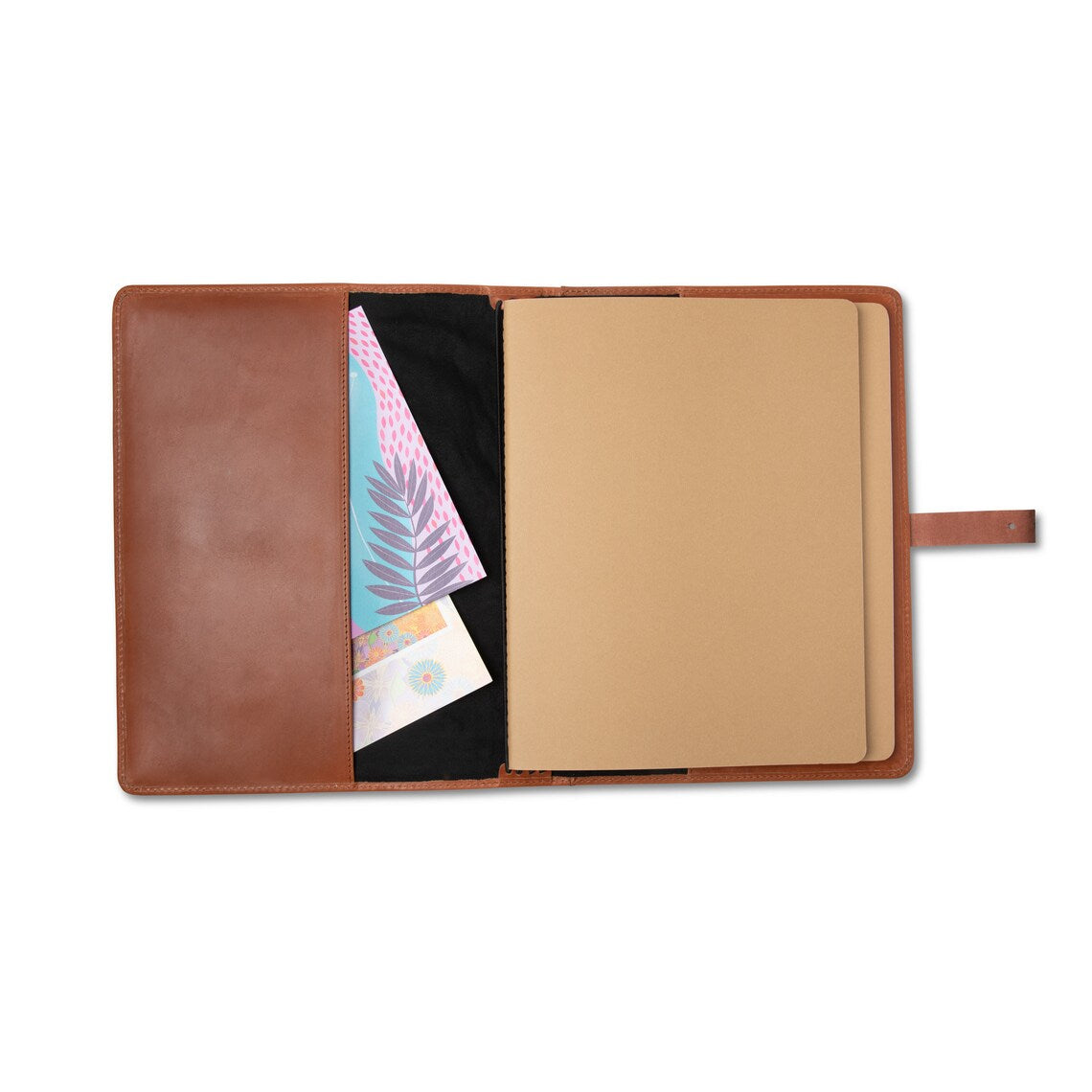 Theodore Leather Cognac Legacy Binder