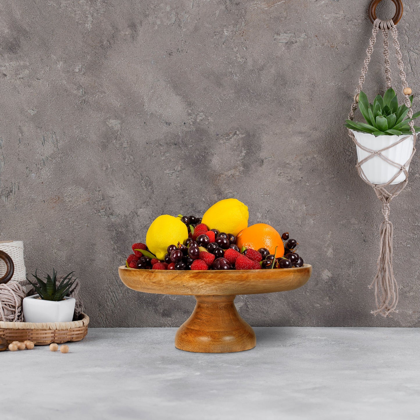 Footed Fruit Bowl