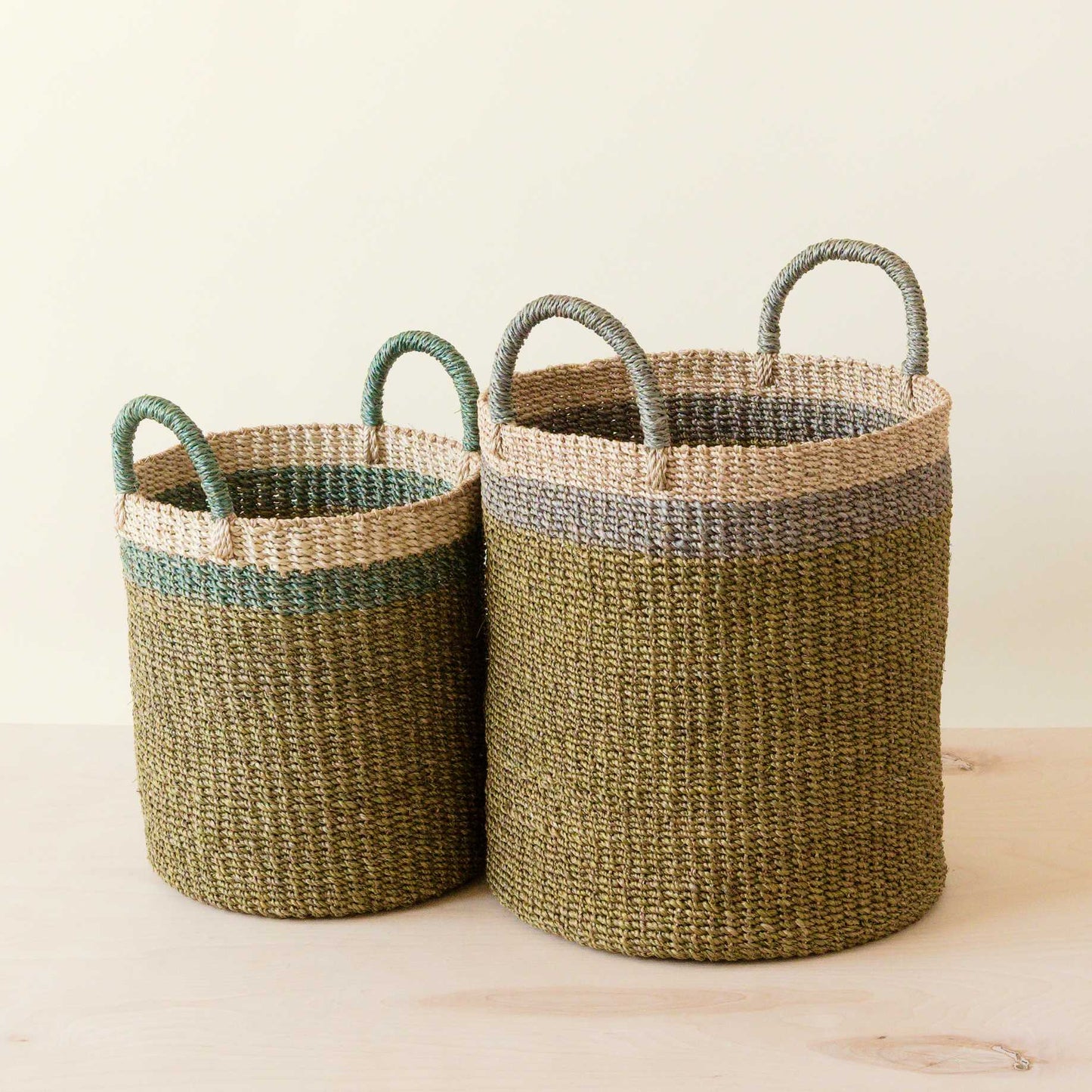 S/2 Olive Baskets with Handle