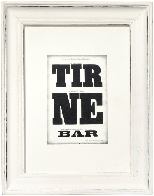 WOODEN WHITE FRAME - WIDE LARGE