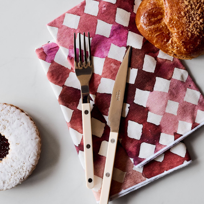 S/4 Pink Diamonds Napkin