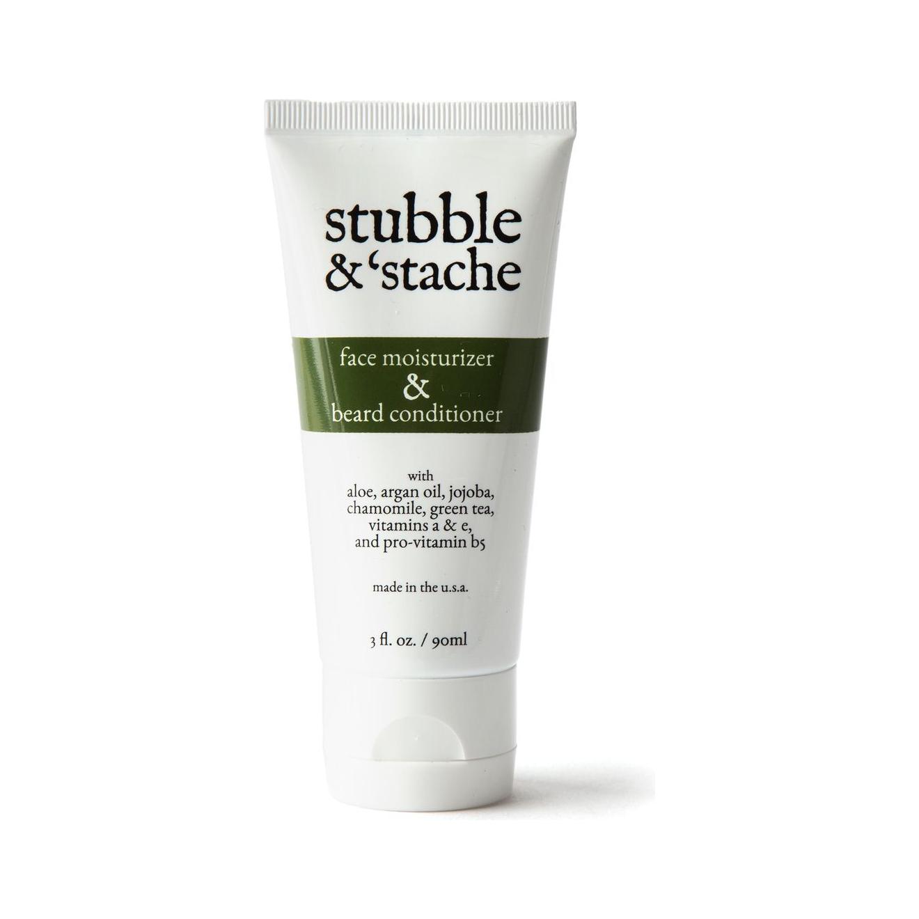 Stubble & 'Stache Face Moisturizer And Beard Conditioner 3 Oz