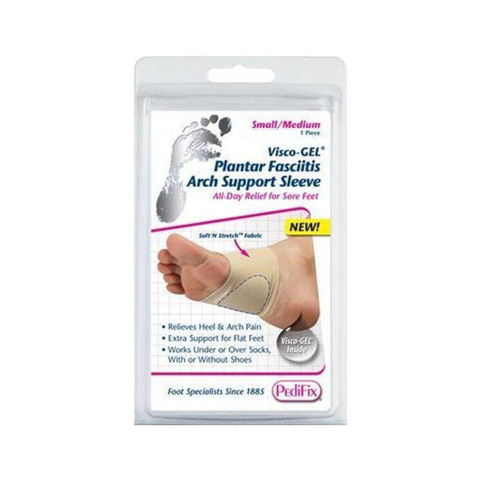 PediFix Plantar Visco-Gel Sleeve Arch Support Small/Medium 1 Count
