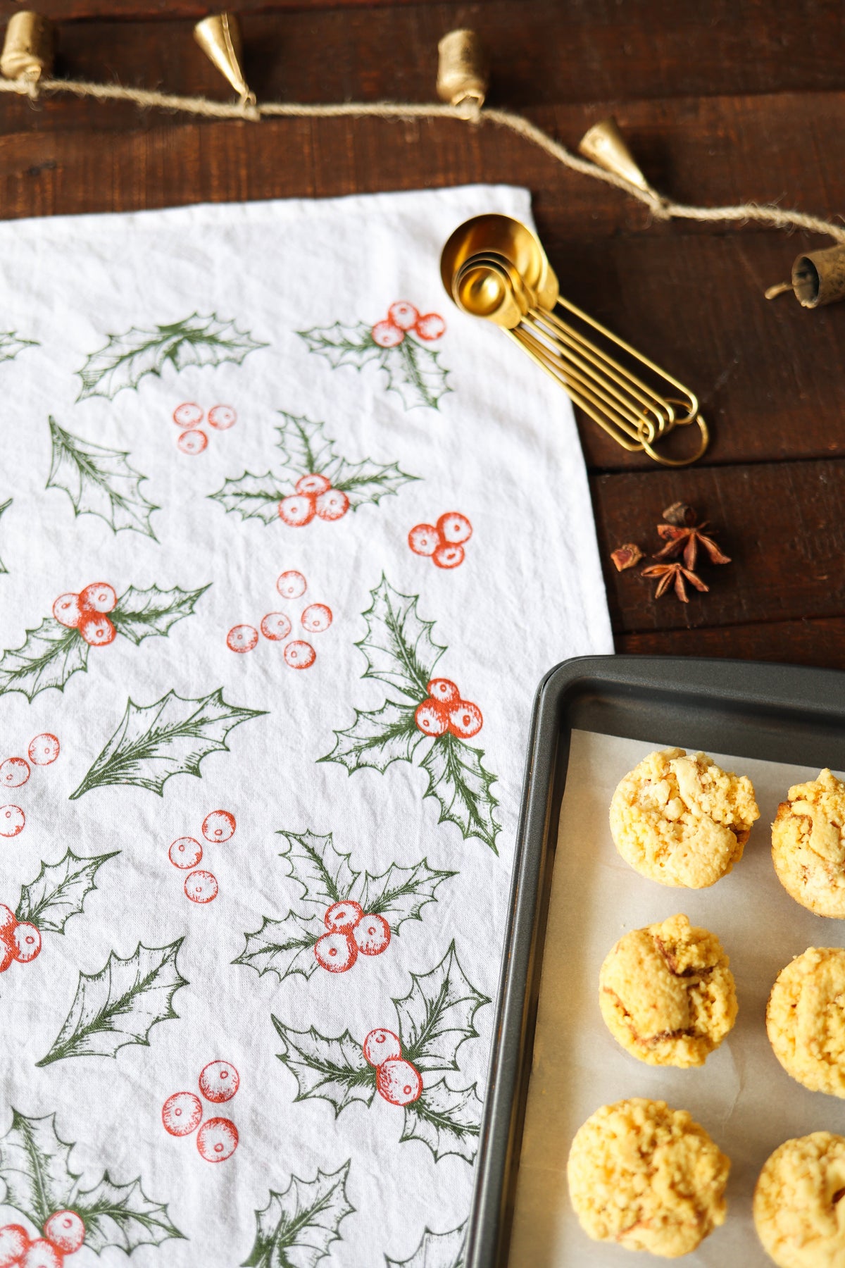 Holly Tea Towel