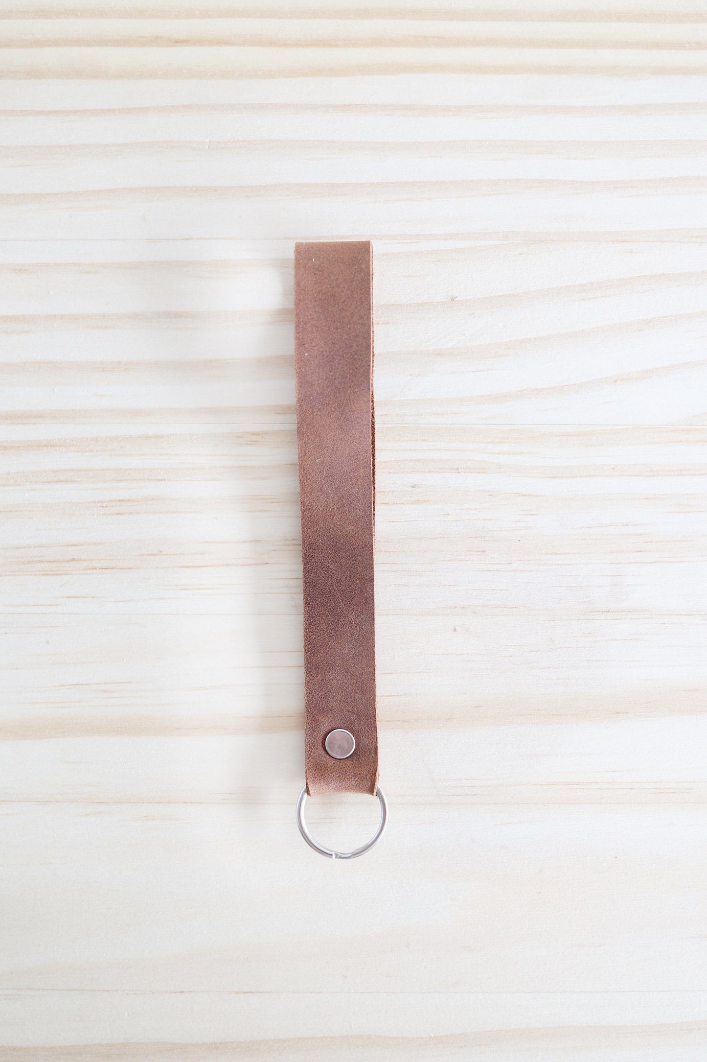 Leather Keychain Wristlet