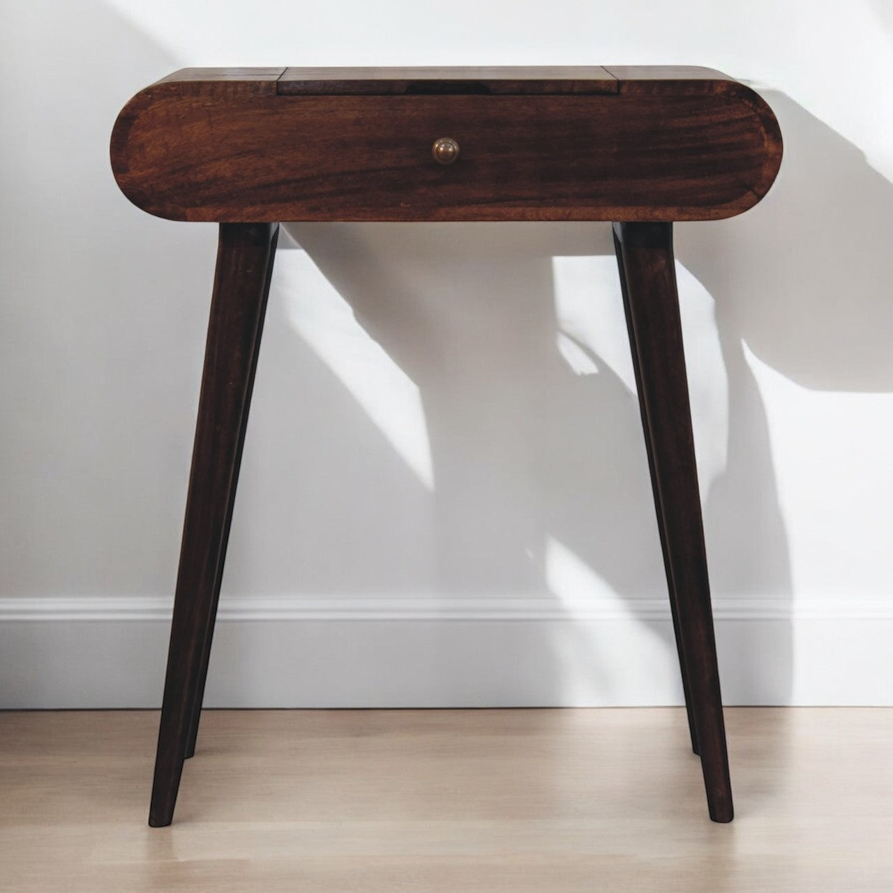 Solid Wood Mini California Walnut Dressing Table