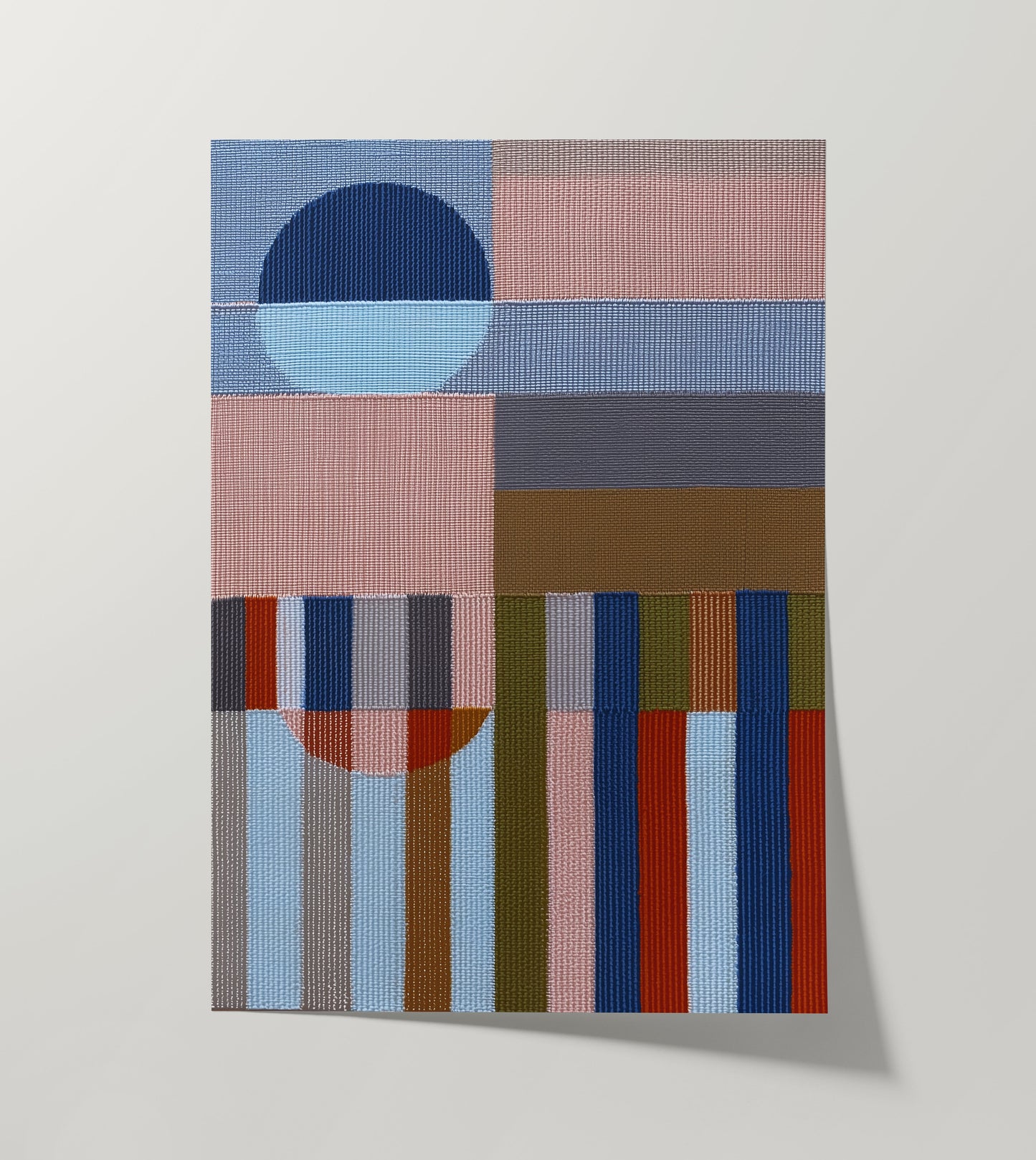 Woven Perspectives No. 06 — Geometric Abstract Art Print