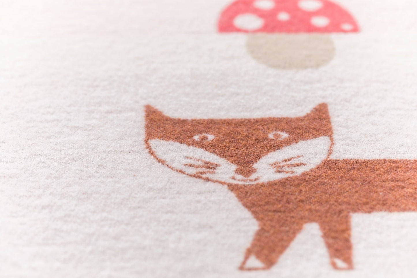 JUWEL Baby Blanket "Fox and Mushroom"