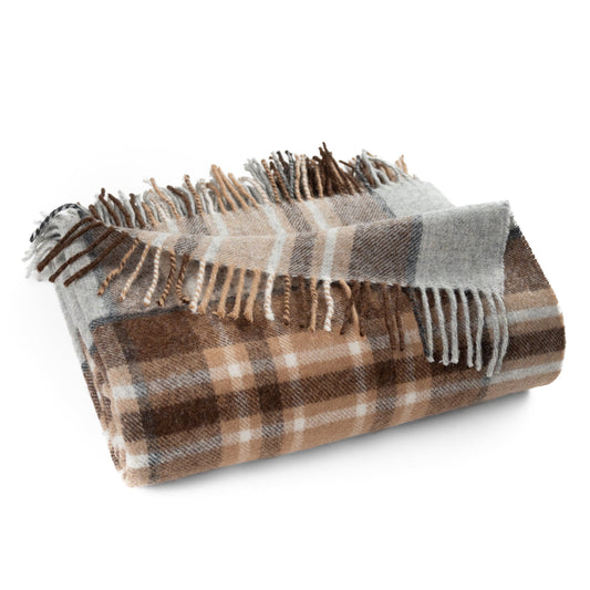 Highland Tweeds Shetland Lambswool Throw (McKellar) - Osadia Concept Store