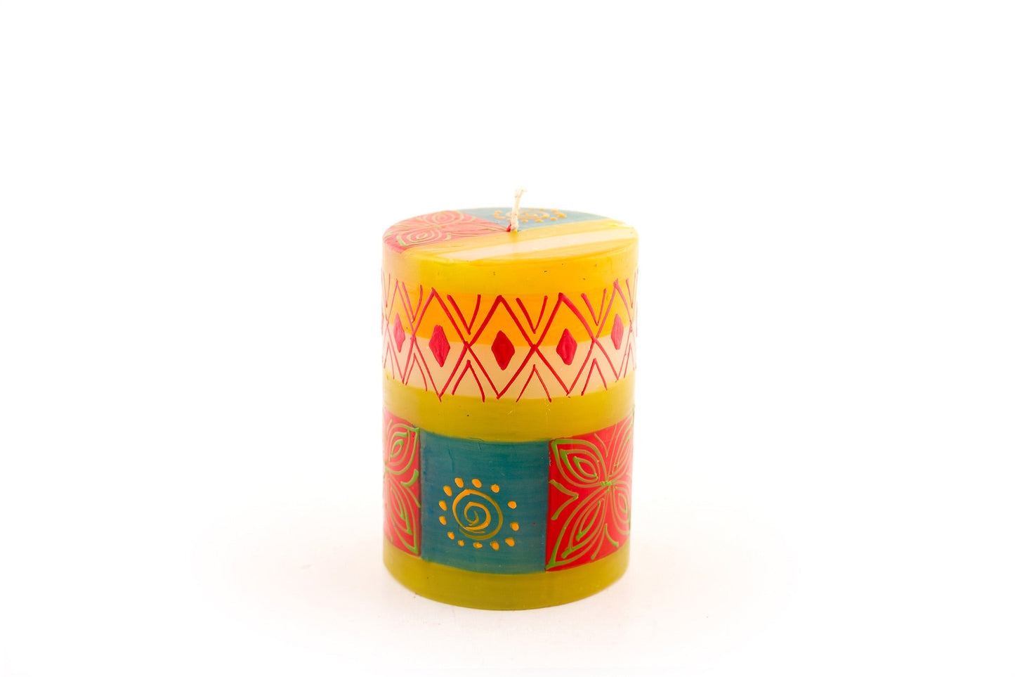 Desert Rose Painted Candles