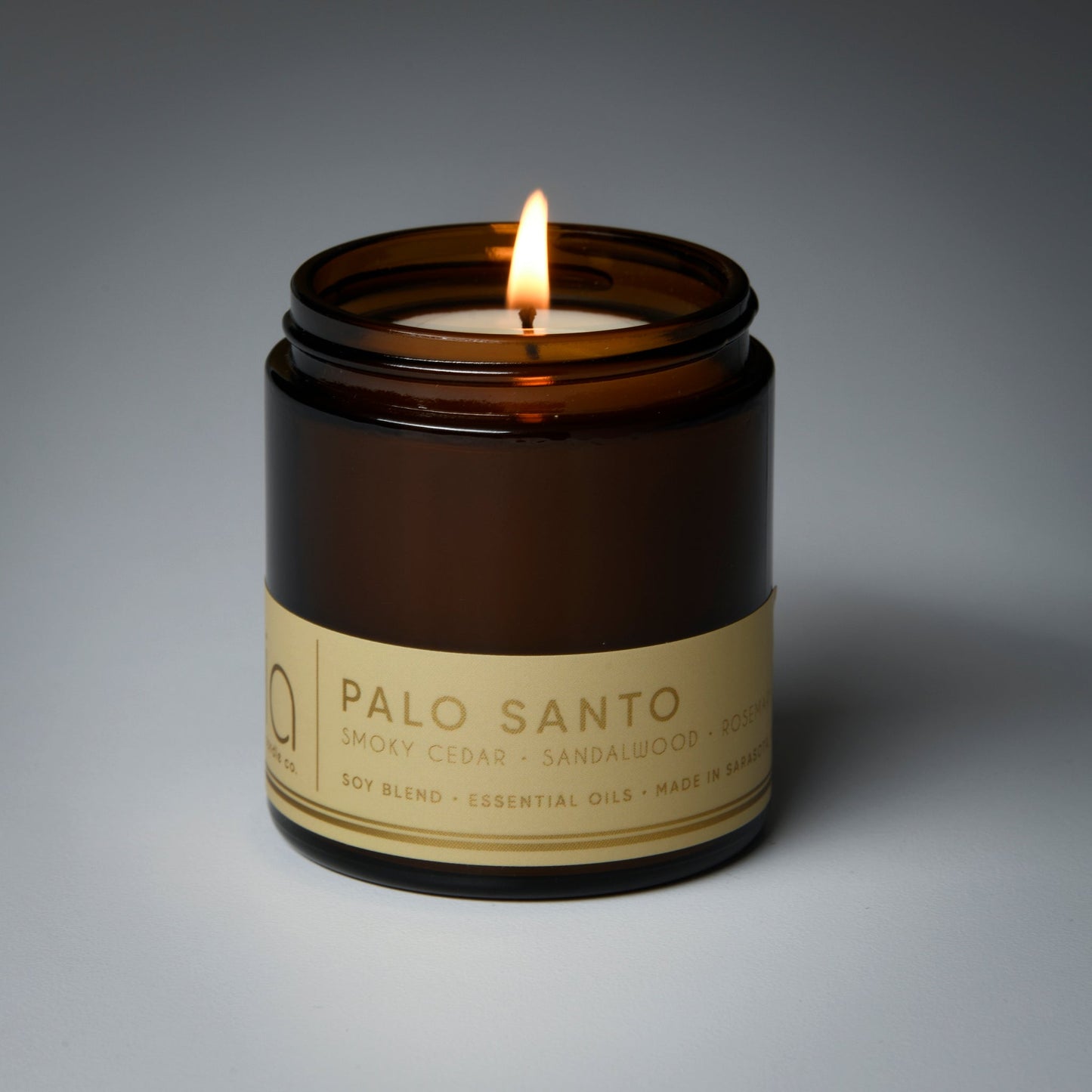 Palo Santo Soy Blend Candle — Cedarwood, Incense & Sandalwood