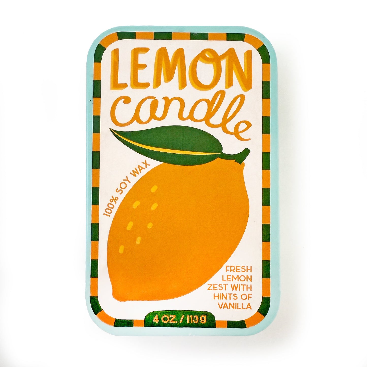 Basil & Lemon Candle Set of 2
