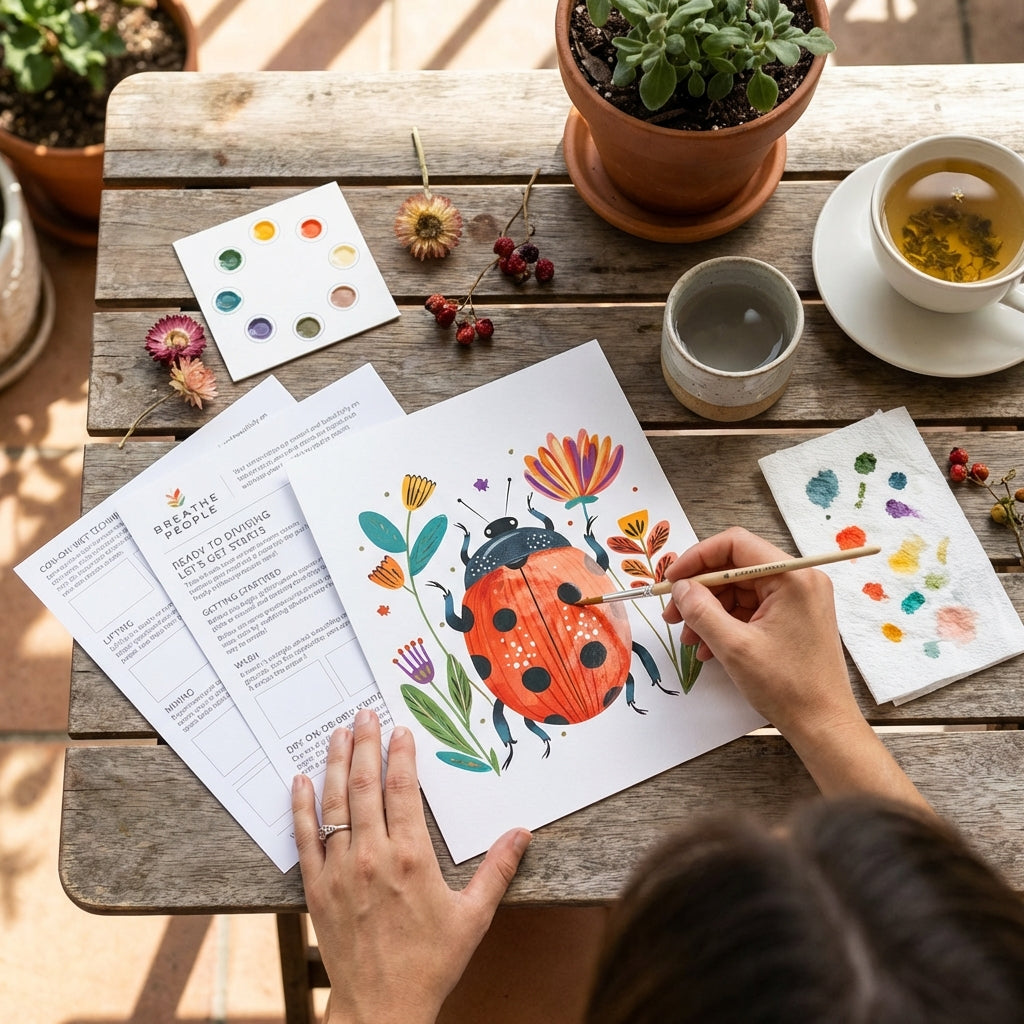 All-In-One Ladybug Watercolor Kit