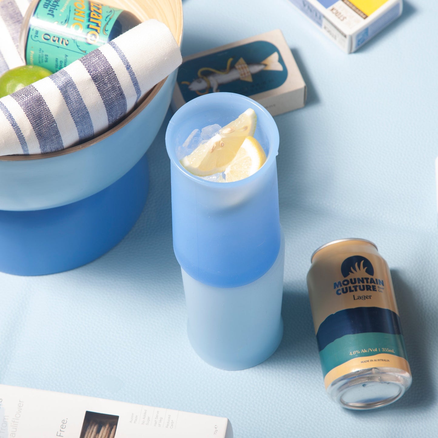 Sky + Kingfisher | Stegg | Unbreakable Highball Glasses