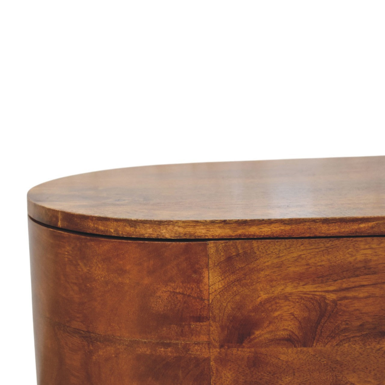 Solid Wood Loren Chestnut Storage Box Brown
