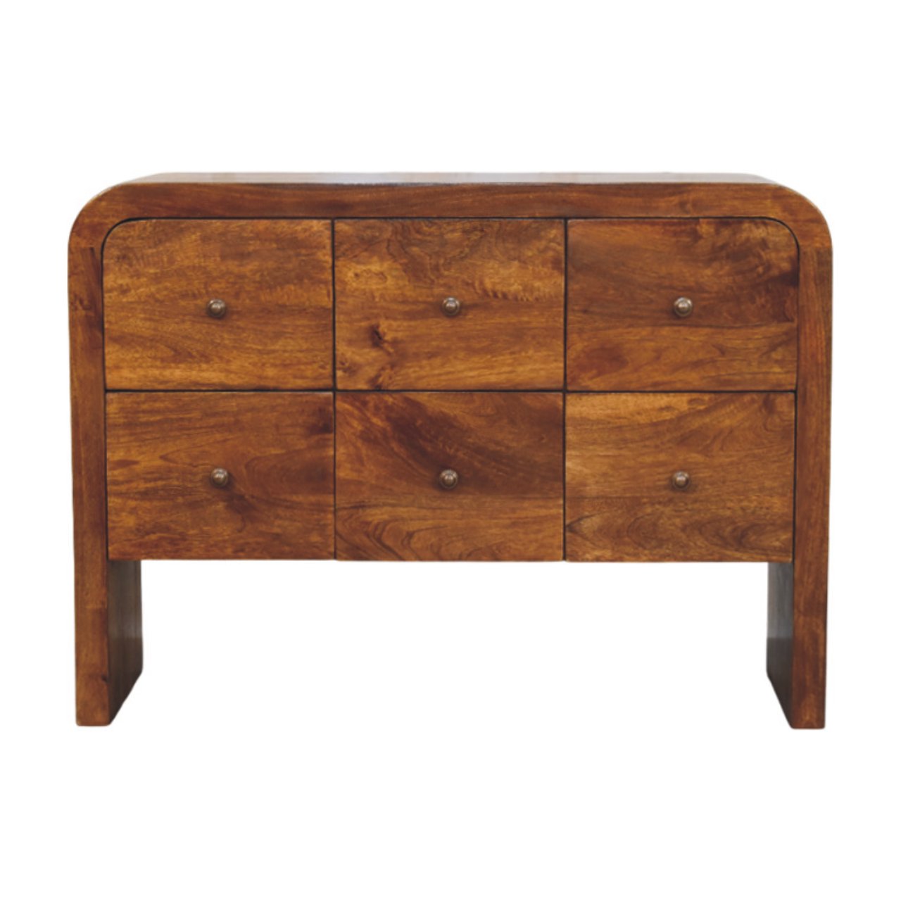 Solid Wood Darcy 3 over 3-Drawer Chest