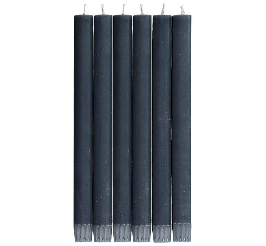 S/25 Gunmetal Grey Dinner Candles