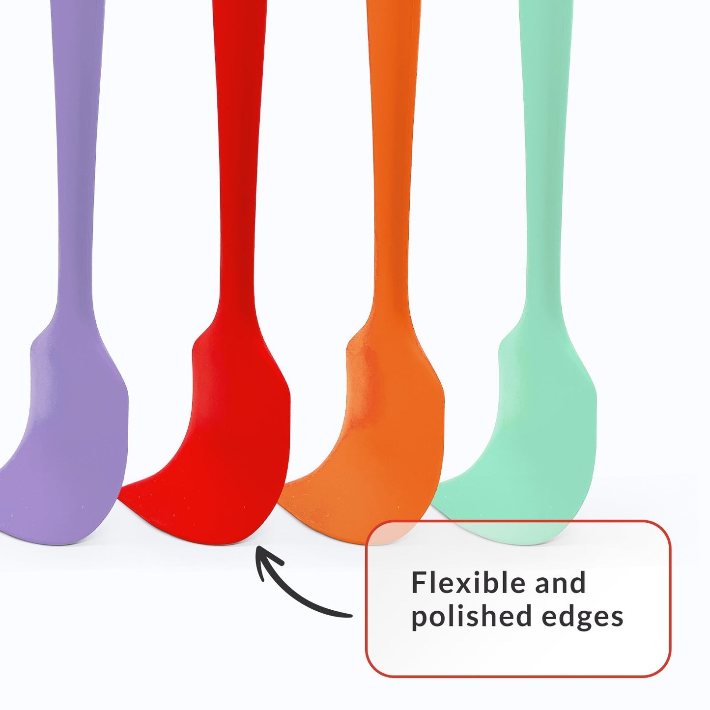 8 Piece Silicone Spatula Set - Teal Grey
