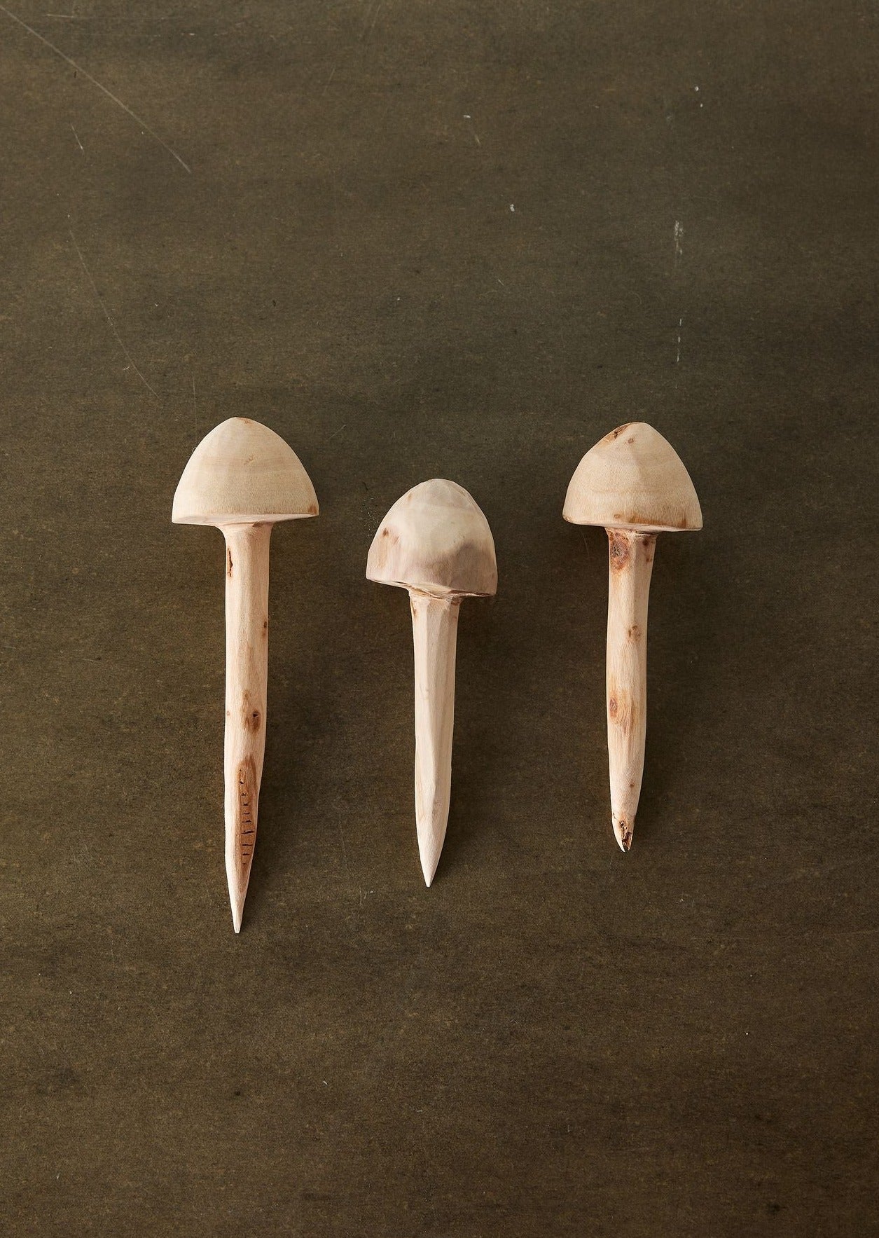 Wooden Mushroom Garden Stick