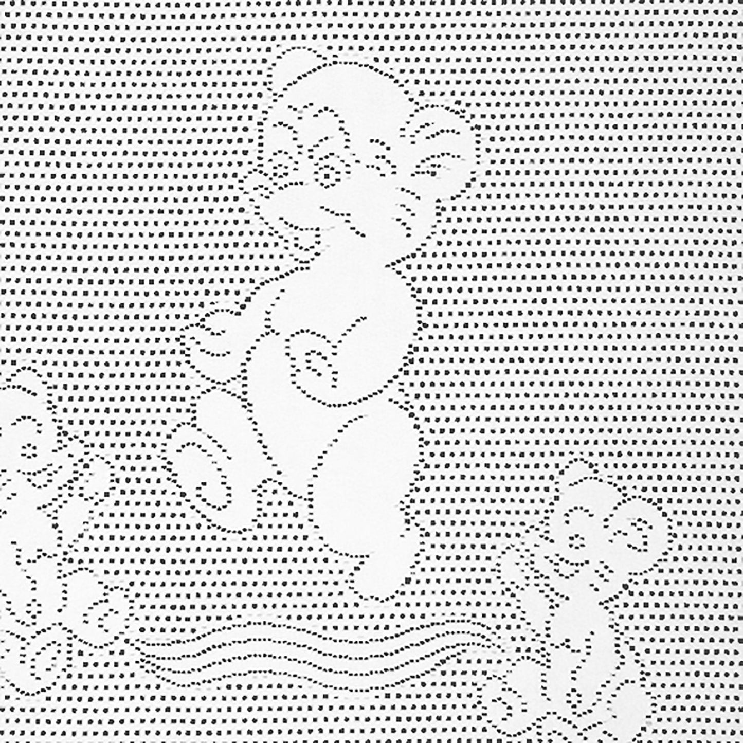 Southampton Home Lace Weave Teddy Bear Baby Blanket ~ White ~