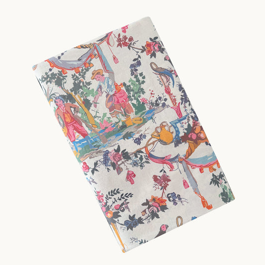 Pink Toile Tablecloth