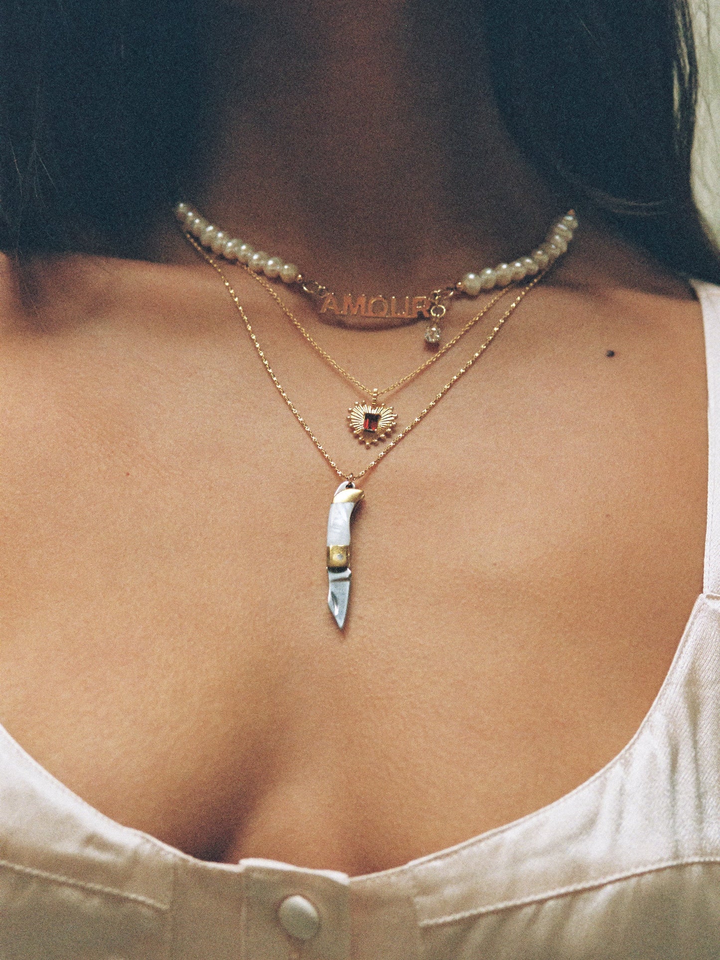 The Pocket Knife Necklace - Bone - Osadia Concept Store