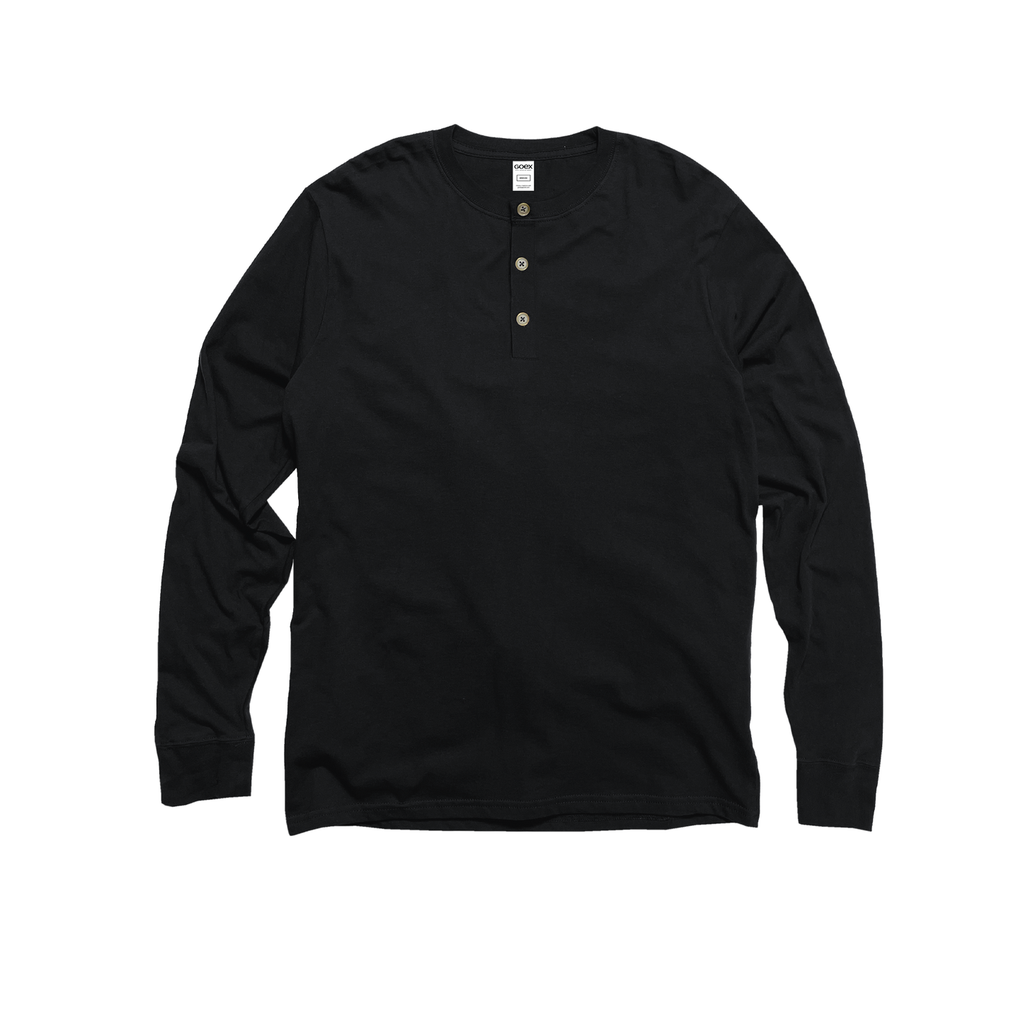 Unisex Long Sleeve Eco Cotton Henley