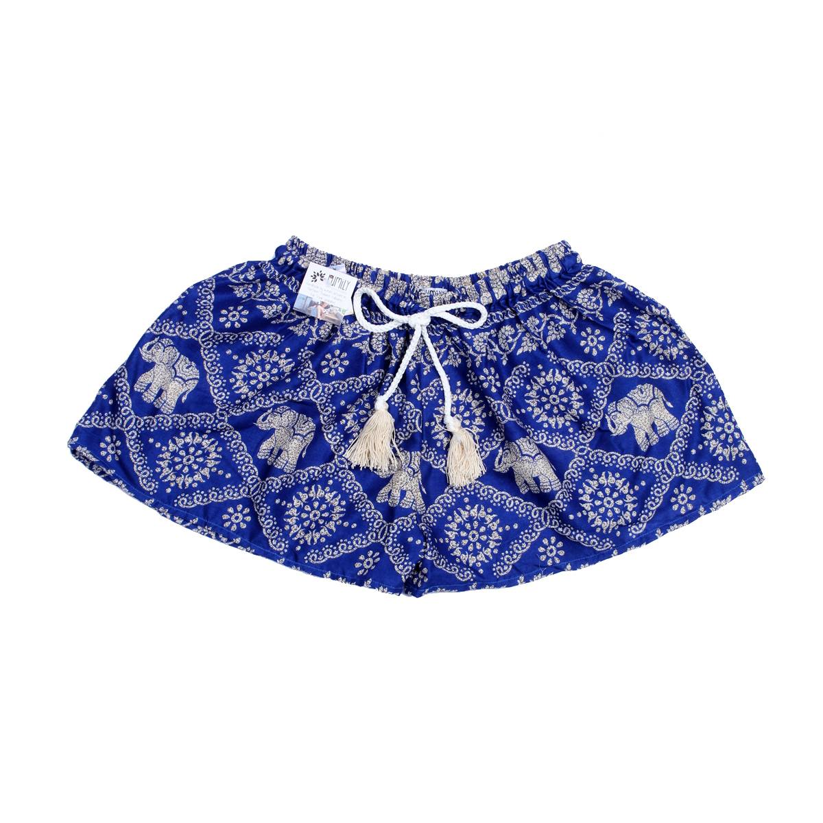 Sustainably Made Bohemian Style Printed Elephant Shorts - Thailand