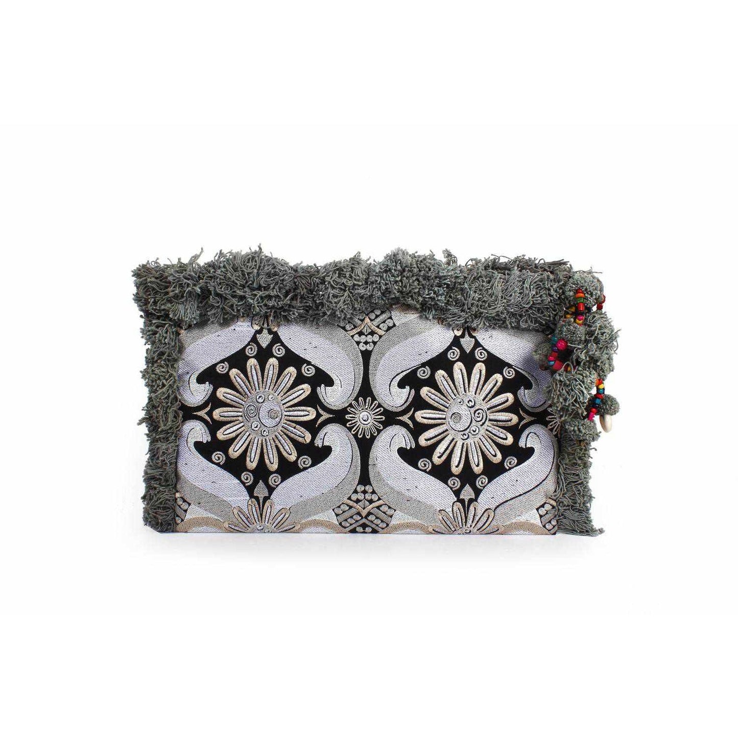 Computer Case | Oversize Pom Pom Clutch - Thailand