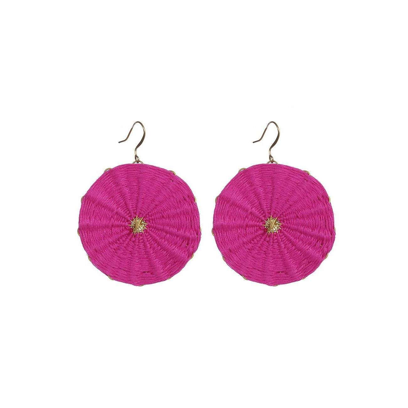 Full Circle Woven Earrings - Thailand