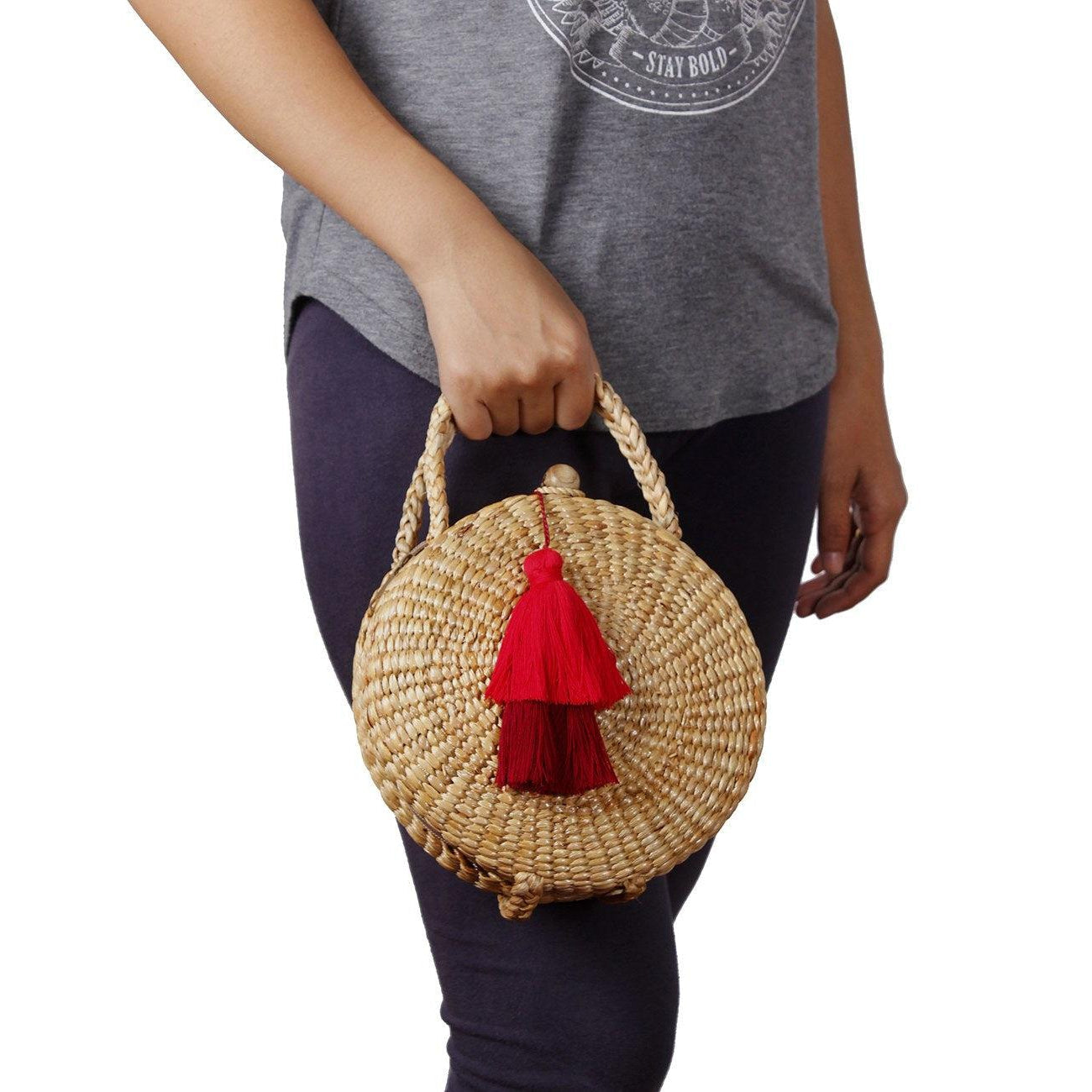 Water Hyacinth Handmade Boho Bag Collection (Small) - Thailand