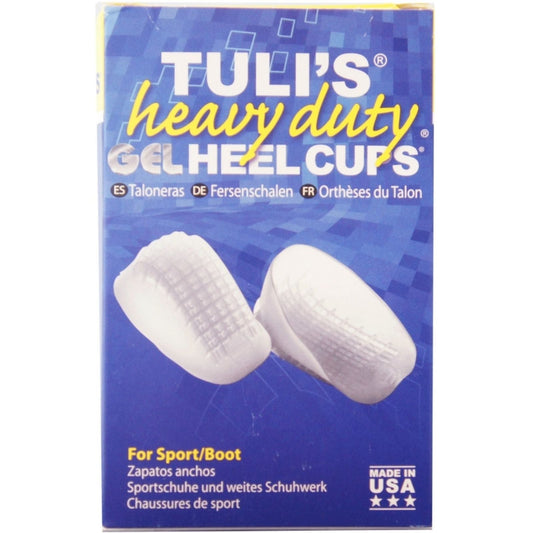 TuliS Gel Heel Cup Heavy Duty, Large Size, Over 175 Lbs, 1 Pair