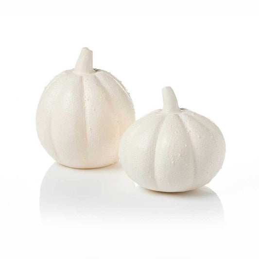Textured Papier-Mache Pumpkin