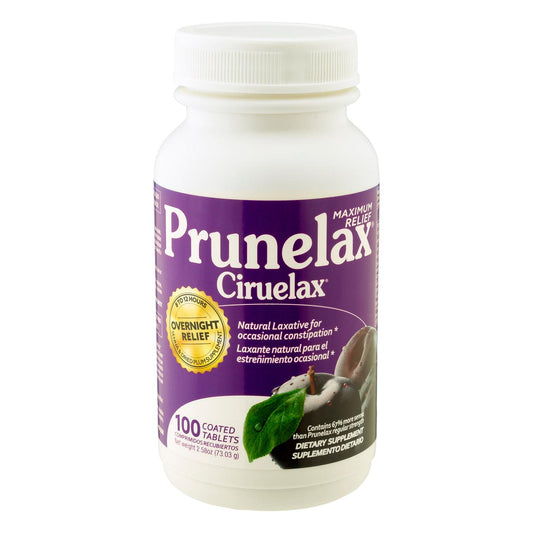 Prunelax Ciruelax Natural Laxative Maximum Relief Tablets