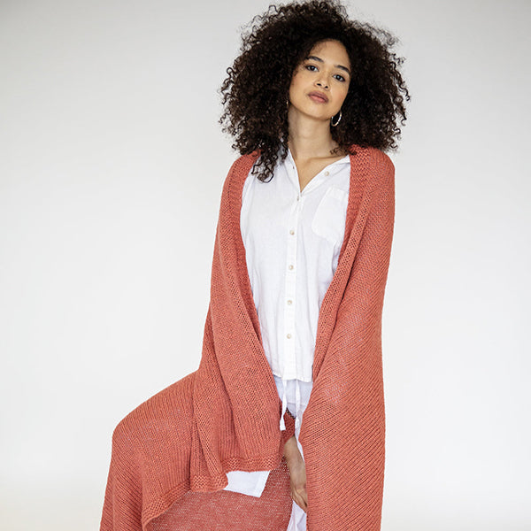 Zrestha Organic Cotton Knit Throw Blanket