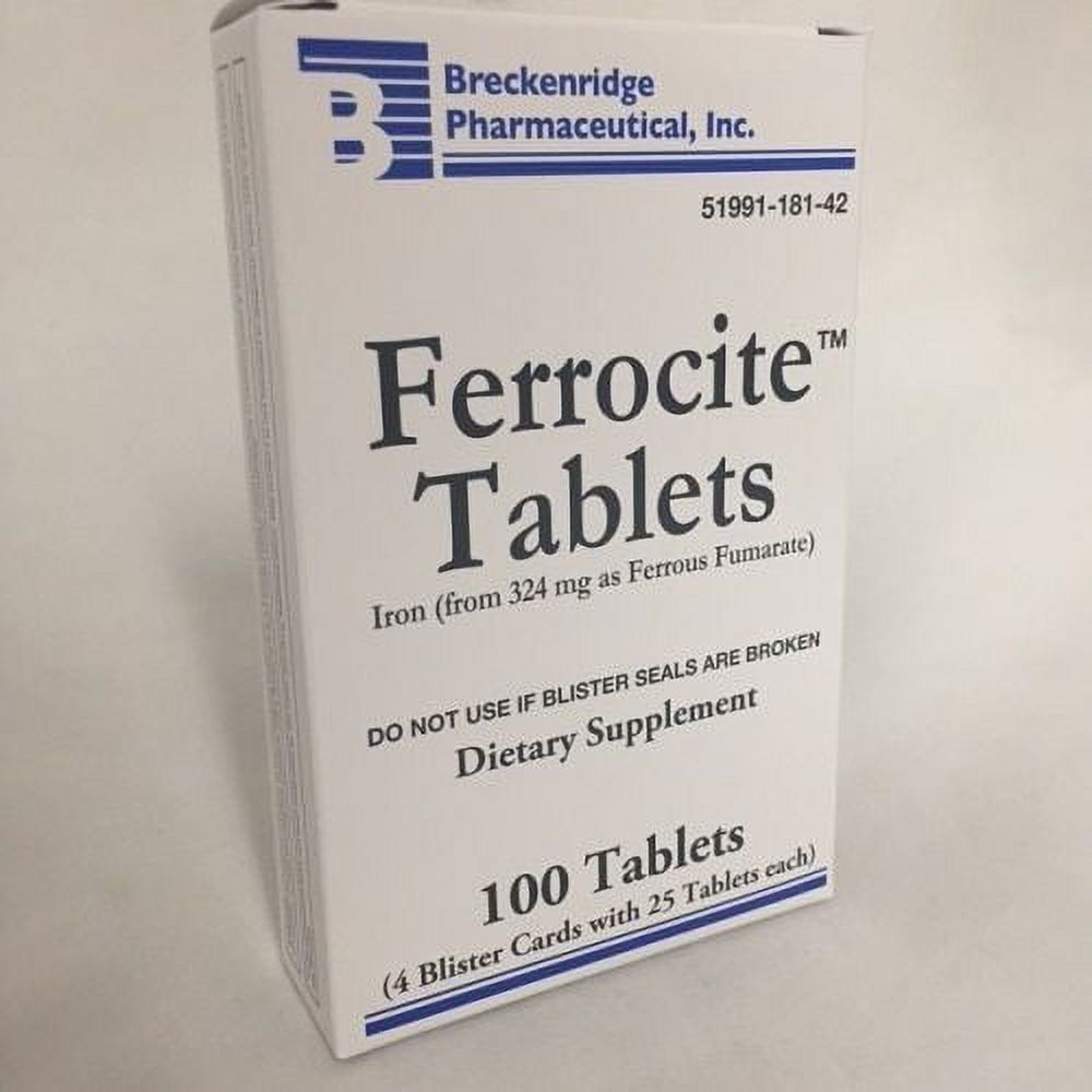 Ferrocite 100 Tabs By Breckenridge Pharma