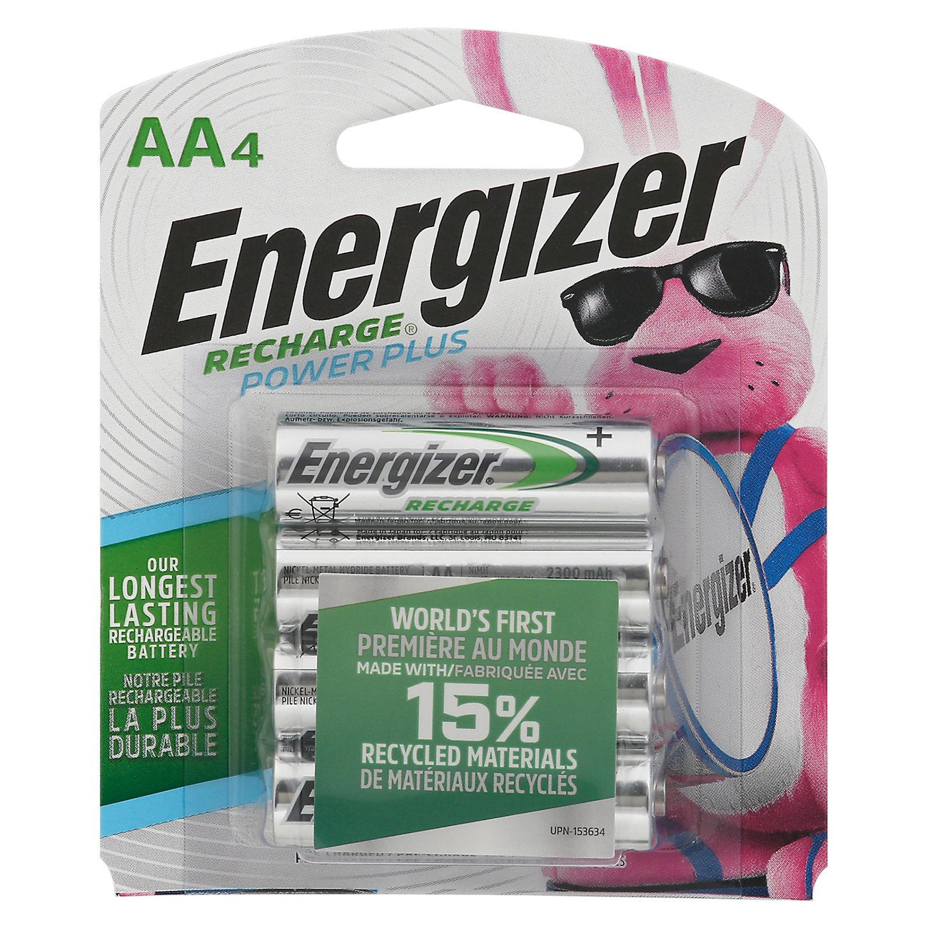 Energizer Recharge Power Plus Rechargeable AA Batteries