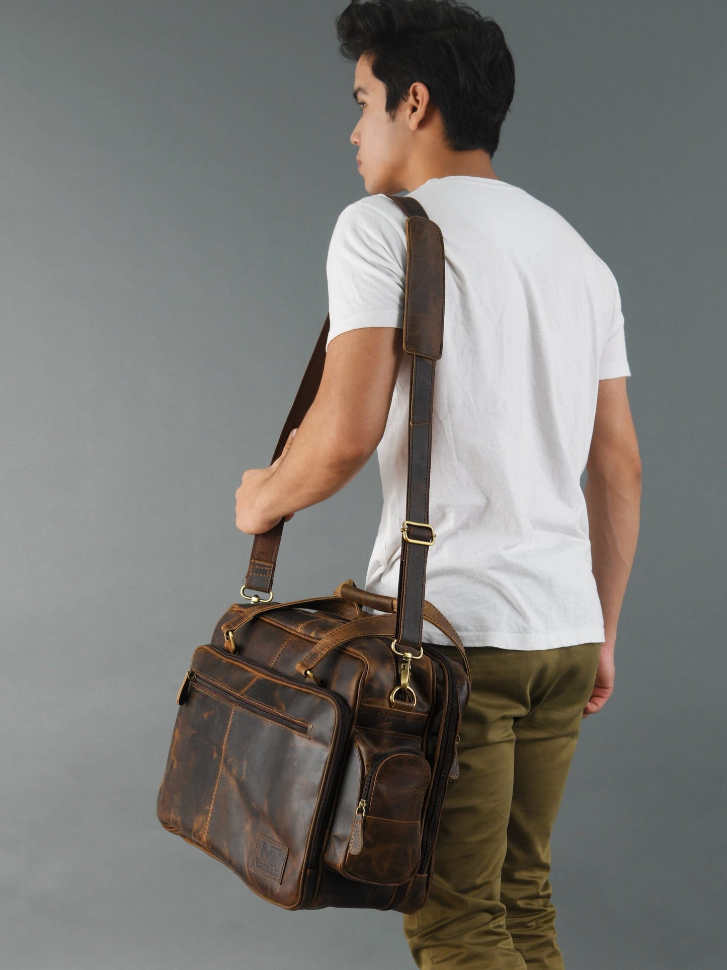 Floyd Handmade Buffalo Leather Office Briefcase - Osadia Concept Store